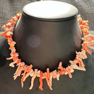 Vintage Natural Coral Beaded Necklace